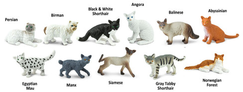Safari Ltd. Toy Figure - Cats Toob- Contents Picture
