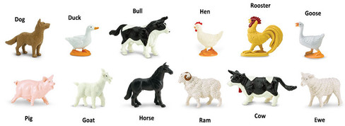 Safari Ltd. Toy Figure - Farm Toob- Contents Picture