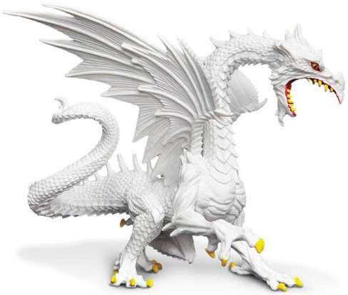 Safari Ltd Snow Dragon - Front Angle View Left