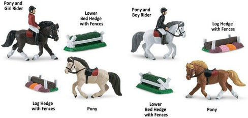 Safari Ltd. Toy Figure - Mini Pony Derby Toob- Contents Picture