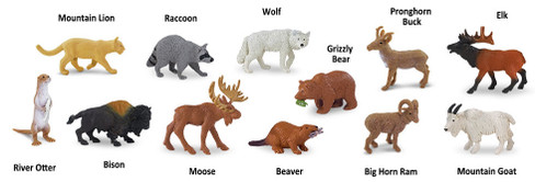 Safari Ltd. Toy Figure - North American Wildlife Toob- Contents Picture