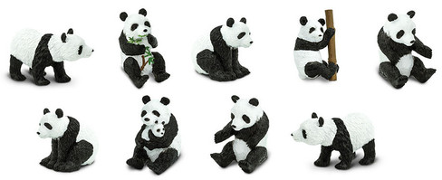 Safari Ltd. Toy Figure - Bear Toob - Pandas- Contents Picture