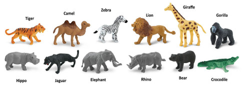 Safari Ltd. Toy Figure - Wild Toob- Contents Picture