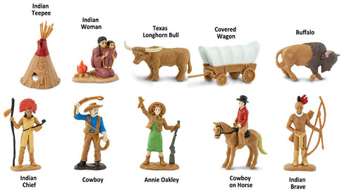 Safari Ltd. Toy Figure - Wild West Toob- Contents Picture
