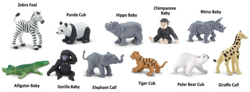Safari Ltd. - TOOB Collection - Zoo Babies Toob - Contents Picture