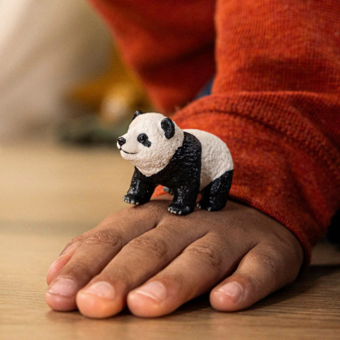 Schleich Toy Wildlife Figure - Giant Panda Cub #14886 playtime image