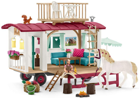 Schleich Caravan for Secret Club Meetings Equestrian Playset - Manufacturer Picture