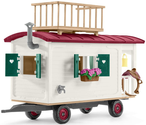 Schleich Caravan for Secret Club Meetings Equestrian Playset - Closed for Transport View