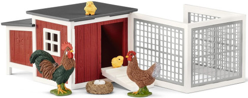 Schleich Toy Farm Life Playset - Chicken Coop