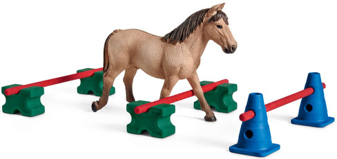 Schleich Toy Horse Playset - Pony Slalom
