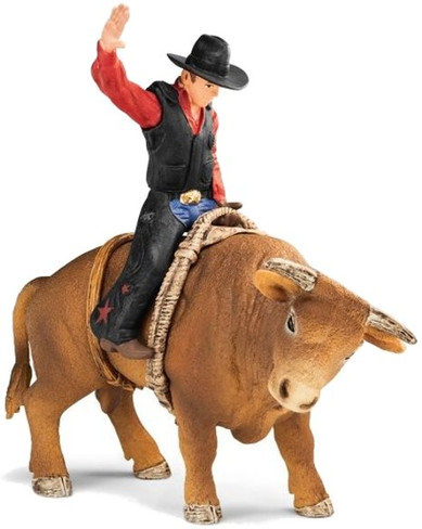Mojo Toy Farm Life Playset - Cowboy with Bull
