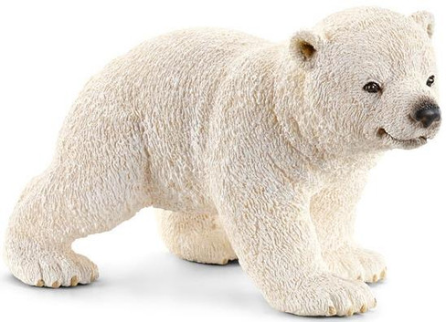 Schleich Toy Wildlife Figure - Polar Bear Cub Walking