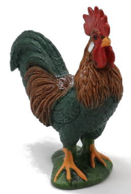 Schleich Colorful Rooster - Front Angle View