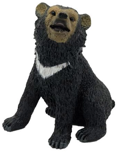 Bullyland Asian Black Bear Cub #63658 Manufacturer Picture front View