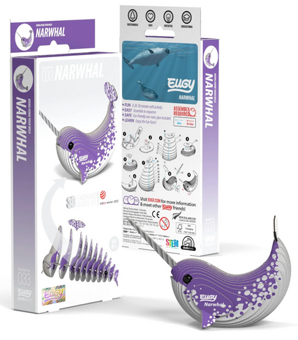 EUGY Narwhal 3D Puzzle #033 - box view