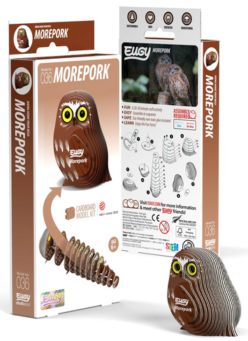 EUGY Morepork 3D Puzzle #036 - Package image