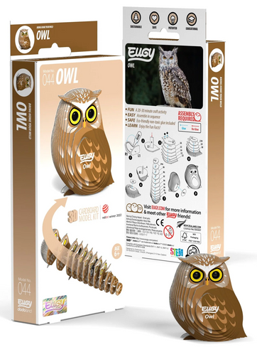 EUGY Owl 3D Puzzle #044 - Package image