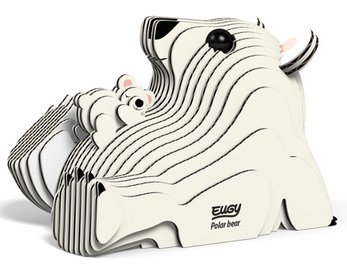 EUGY Polar Bear 3D Puzzle #052 - Manufacturer main image