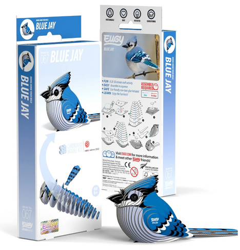 EUGY Blue Jay 3D Puzzle #067 - Package image