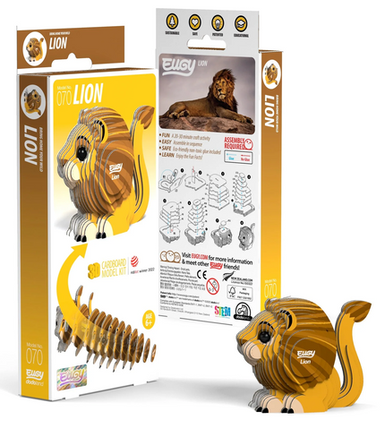 EUGY Lion 3D Puzzle #070 - Package image