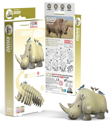 EUGY Rhino 3D Puzzle #076 - Package image
