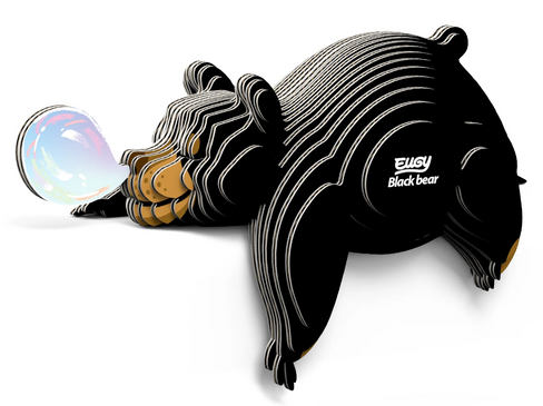 EUGY Black Bear 3D Puzzle #081 - Manufacturer hero image