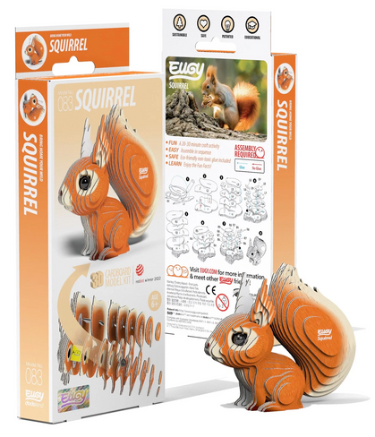 EUGY Squirrel 3D Puzzle #083 - Package image