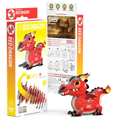 EUGY Red Dragon 3D Puzzle #085 - Package image