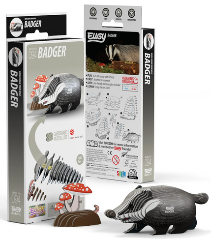 EUGY Badger 3D Puzzle #094 - Package image
