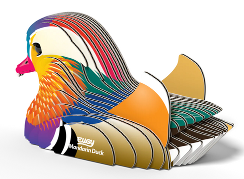 EUGY Mandarin Duck 3D Puzzle #096 - posterior image