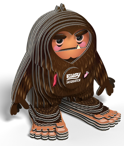 EUGY Sasquatch 3D Puzzle #098 - silly front view