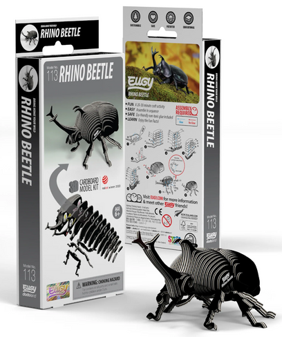 EUGY Rhino Beetle 3D Puzzle #113 - Package image