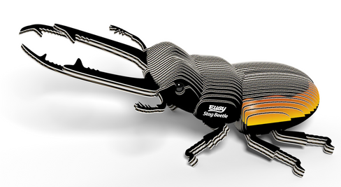 EUGY Stag Beetle 3D Puzzle #114 - Manufacturer main image