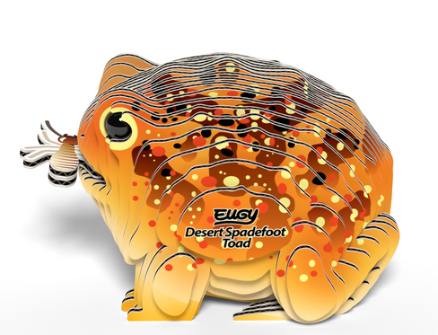 EUGY Desert Spadefoot Toad 3D Puzzle #117 - Manufacturer main image