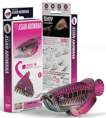 EUGY Asian Arowana 3D Puzzle #116 - box view