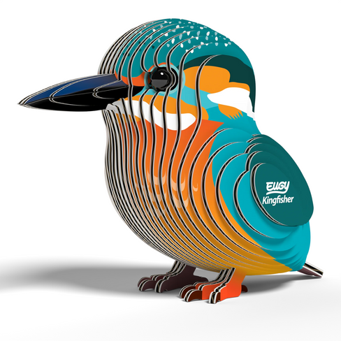 EUGY Kingfisher 3D Puzzle #121 - Manufacturer main image