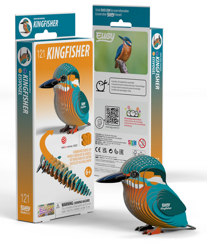 EUGY Kingfisher 3D Puzzle #121 - Package image