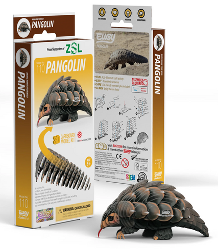 EUGY Pangolin 3D Puzzle #110 - Package image