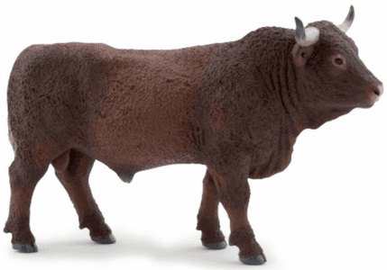 Papo Salers Bull with Reddish-Brown Coat