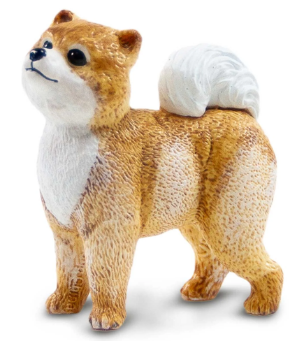 Safari Ltd. Pomeranian Dog Figure #100711 - left side View