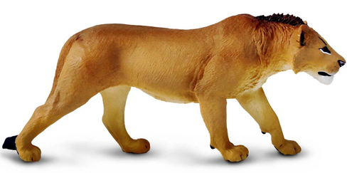 Safari Ltd. Toy Figure - Adolescent Male Lion #104992 manufacturer image right side view